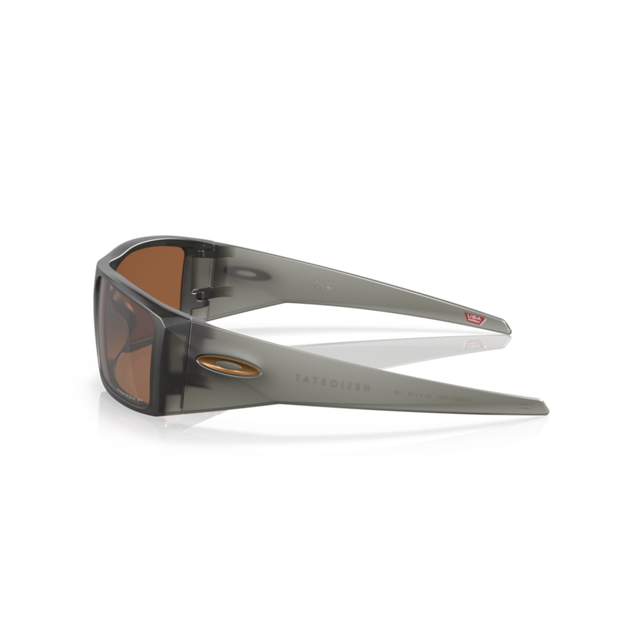 Oakley Heliostat Sunglasses Matte Grey Smoke W/Prizm Tungsten Polarised