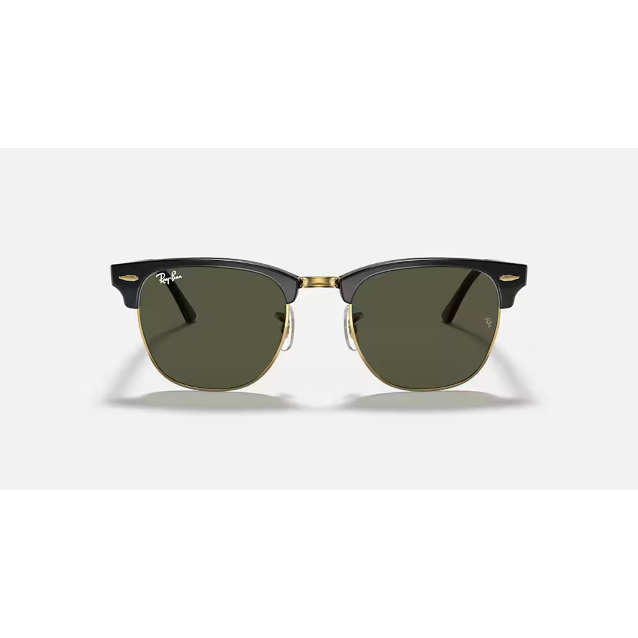 Ray-Ban Clubmaster - Black w/ G-15 Green Lens