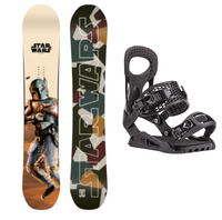 DC Star Wars Boba Fett Ply Snowboard + Drake King Binding - Package