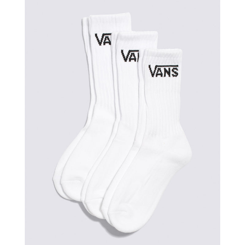Vans Classic Kids Crew Sock 3PK - 1-6 White