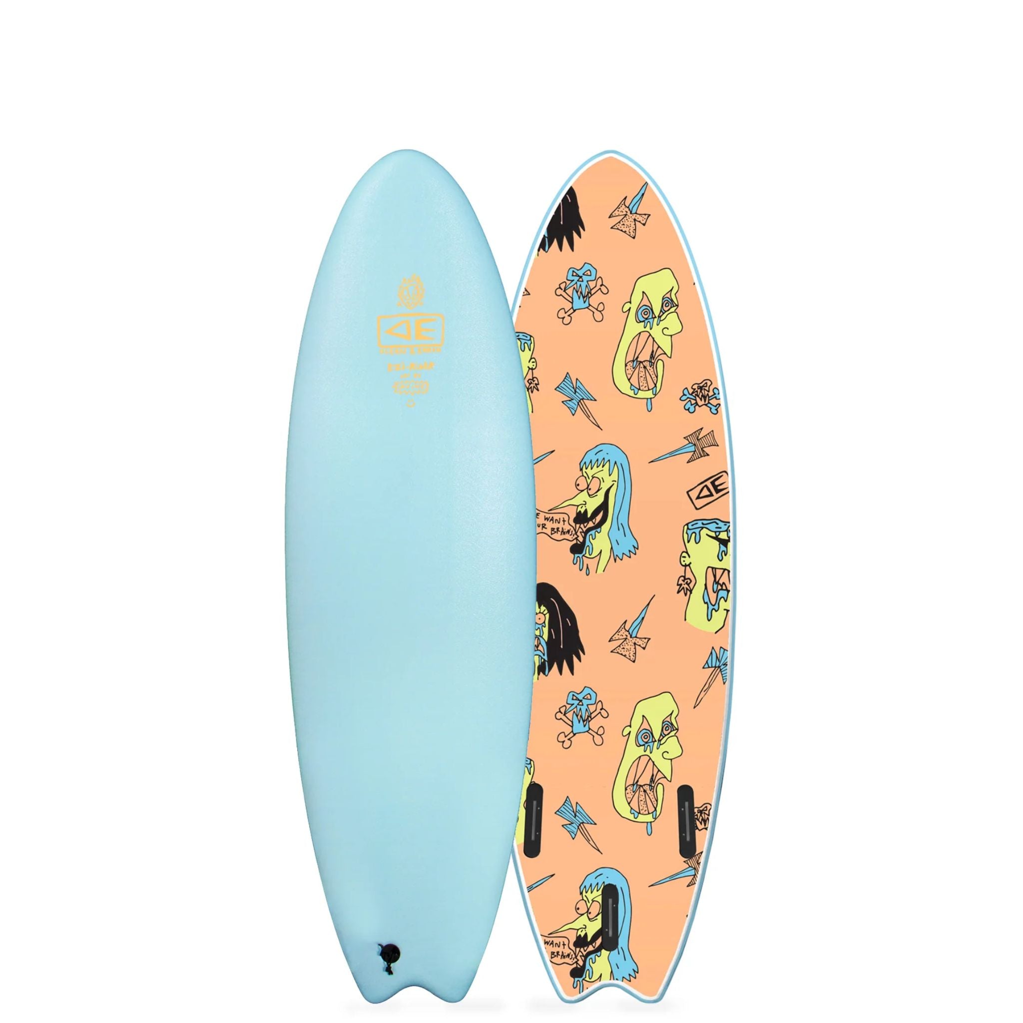 Ocean And Earth Brains Ezi-Rider Softboard 6-0