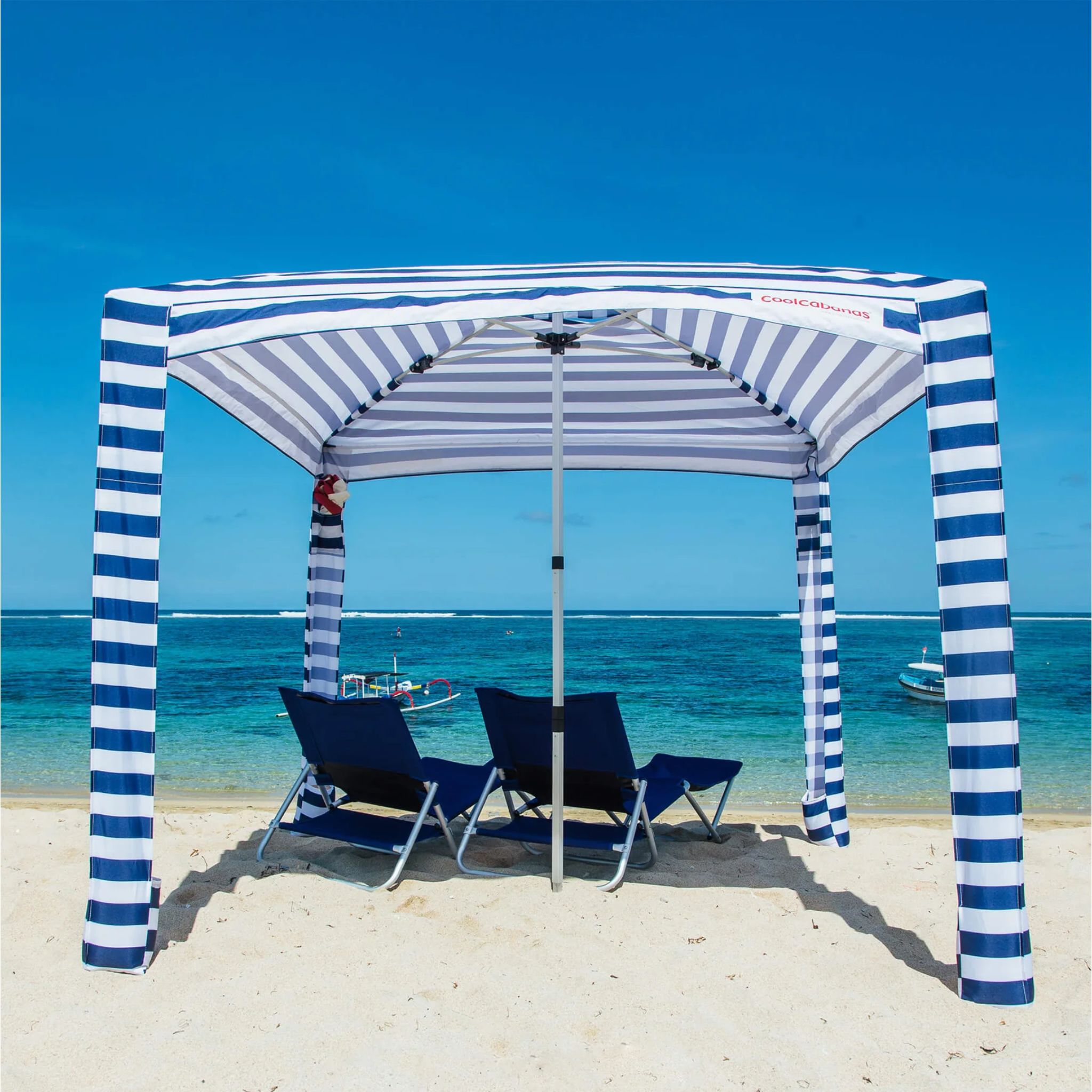 Cool Cabana - Navy Stripe