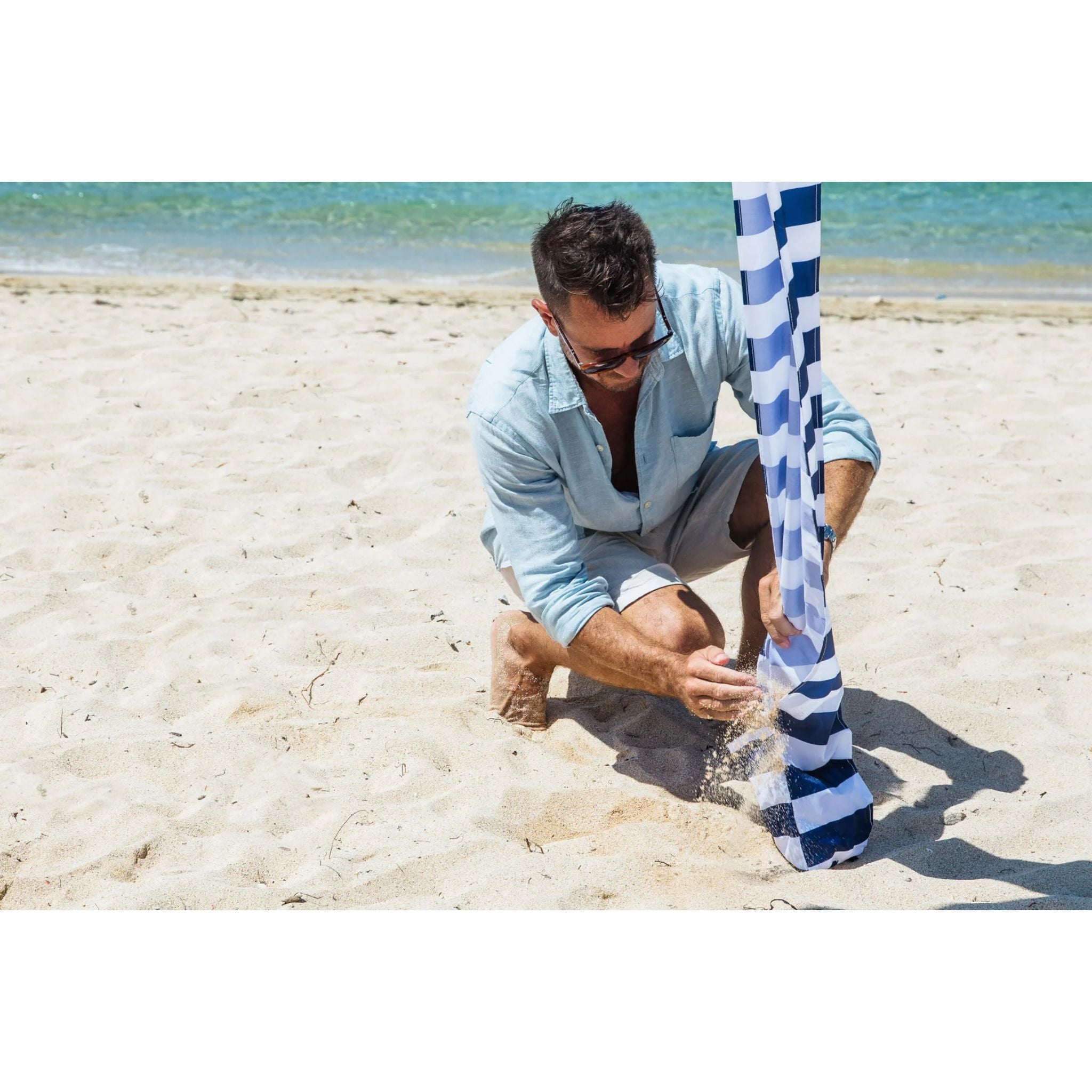 Cool Cabana - Navy Stripe