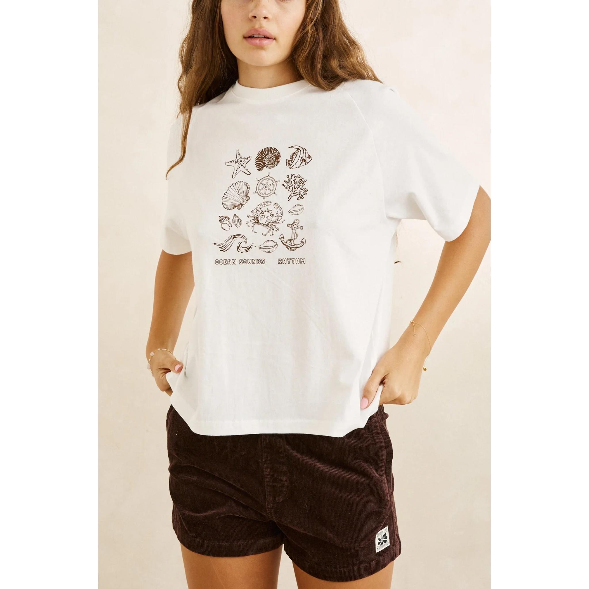 Rhythm Ocean Sounds Raglan T-shirt