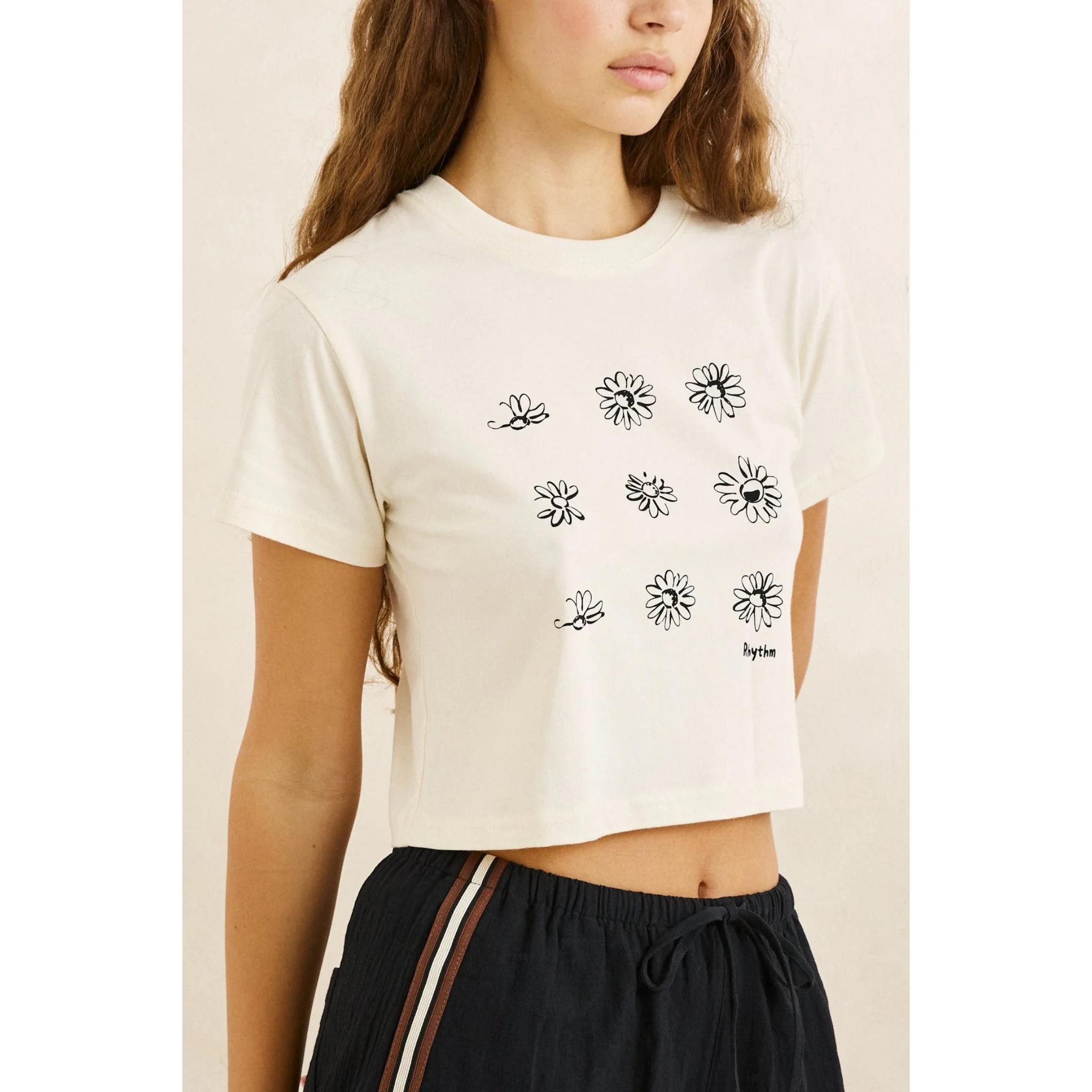 Rhythm Georgia Floral Crop Crew Tee