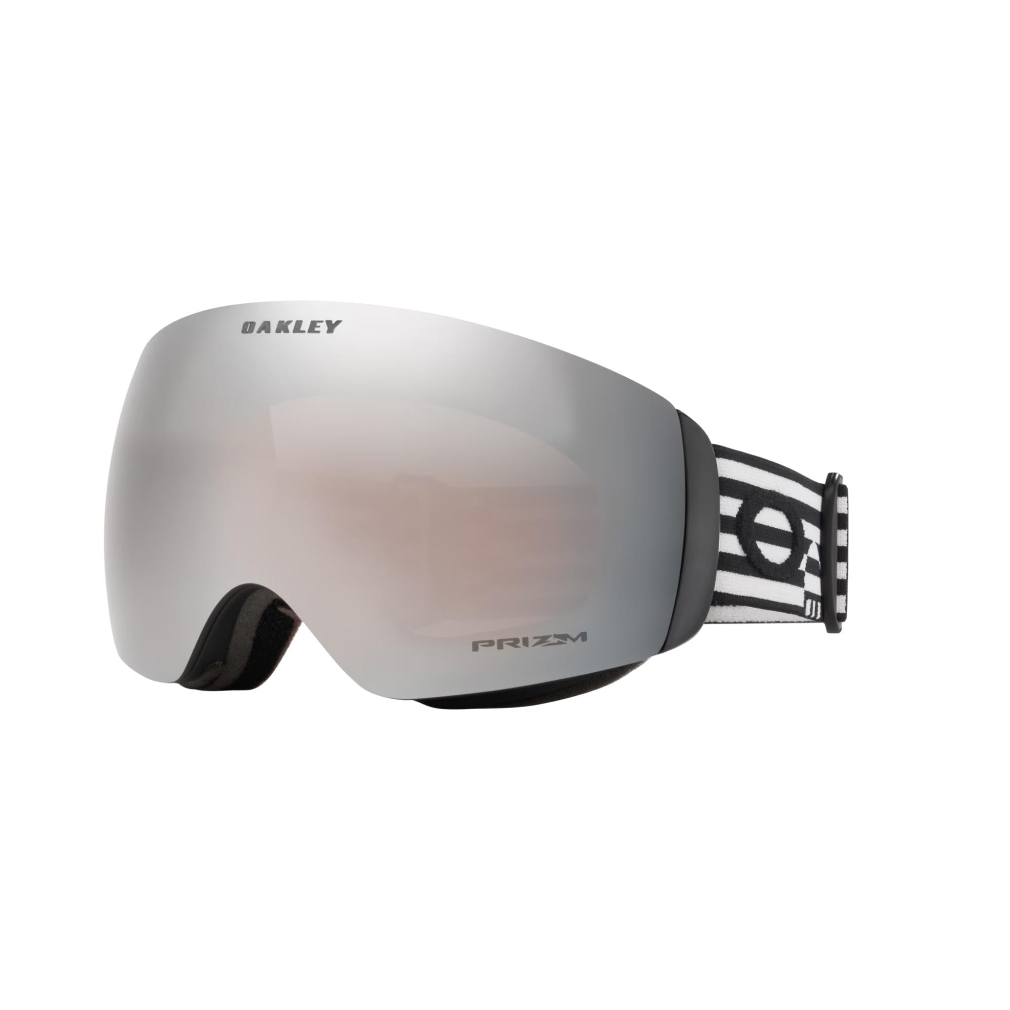 Oakley Flight Deck M Black White Geo W/ Prizm Black Iridium Snow Goggle