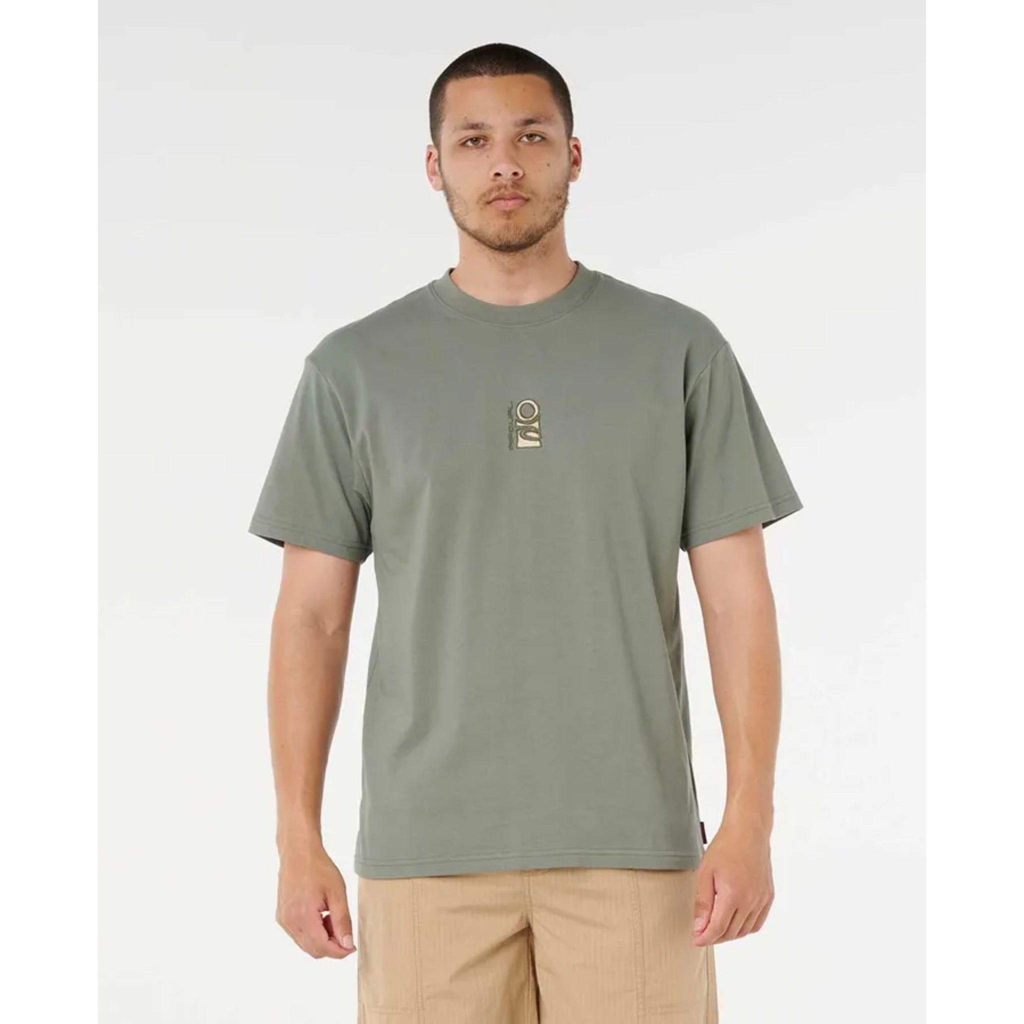 Rip Curl Mens Search Stack Embroid Tee