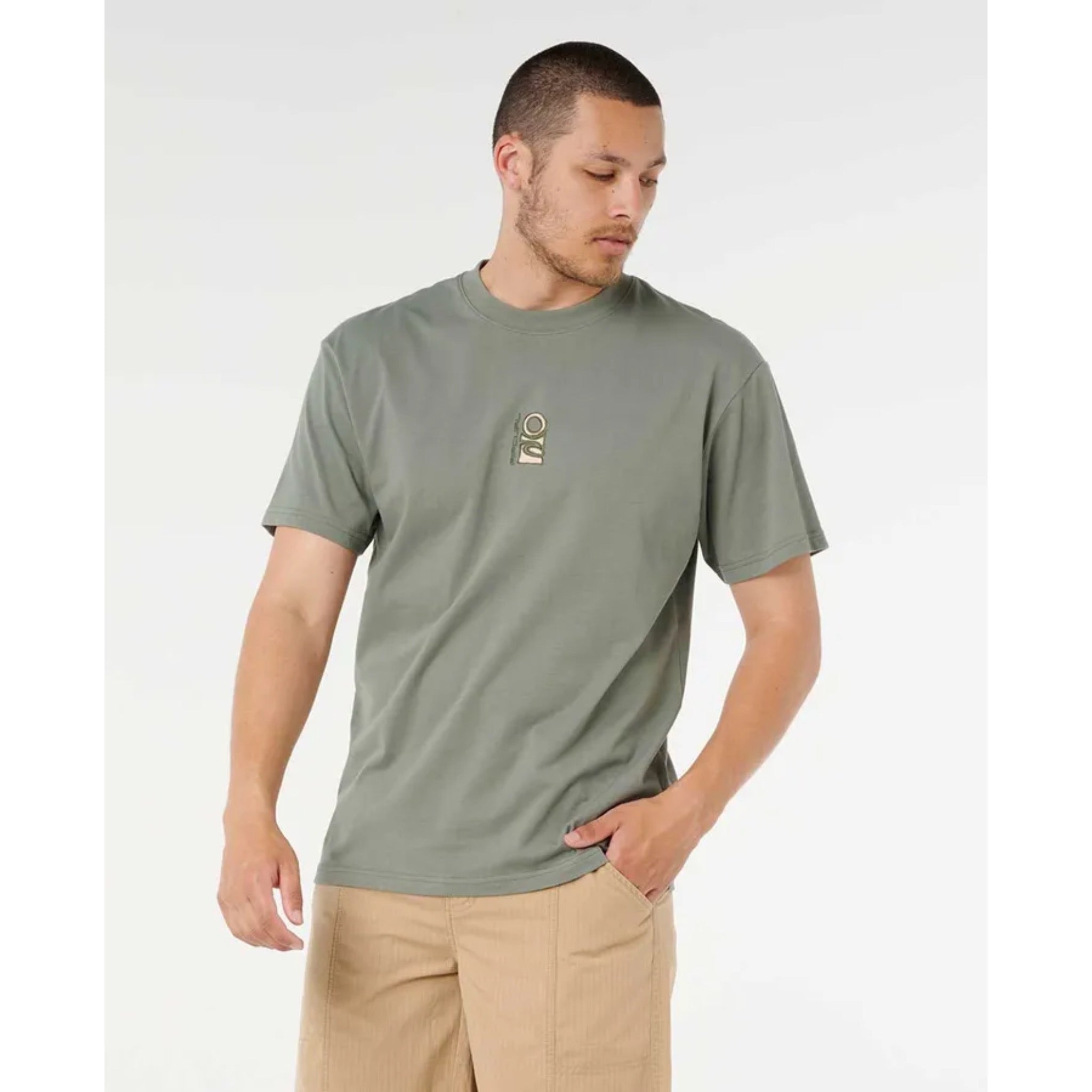 Rip Curl Mens Search Stack Embroid Tee