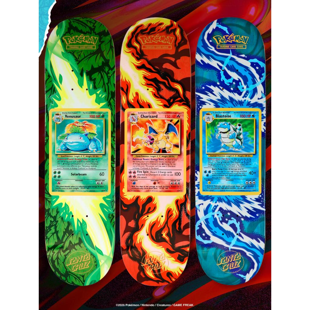 Santa Cruz X Pokémon Blind Bag Skateboard Deck 8.0