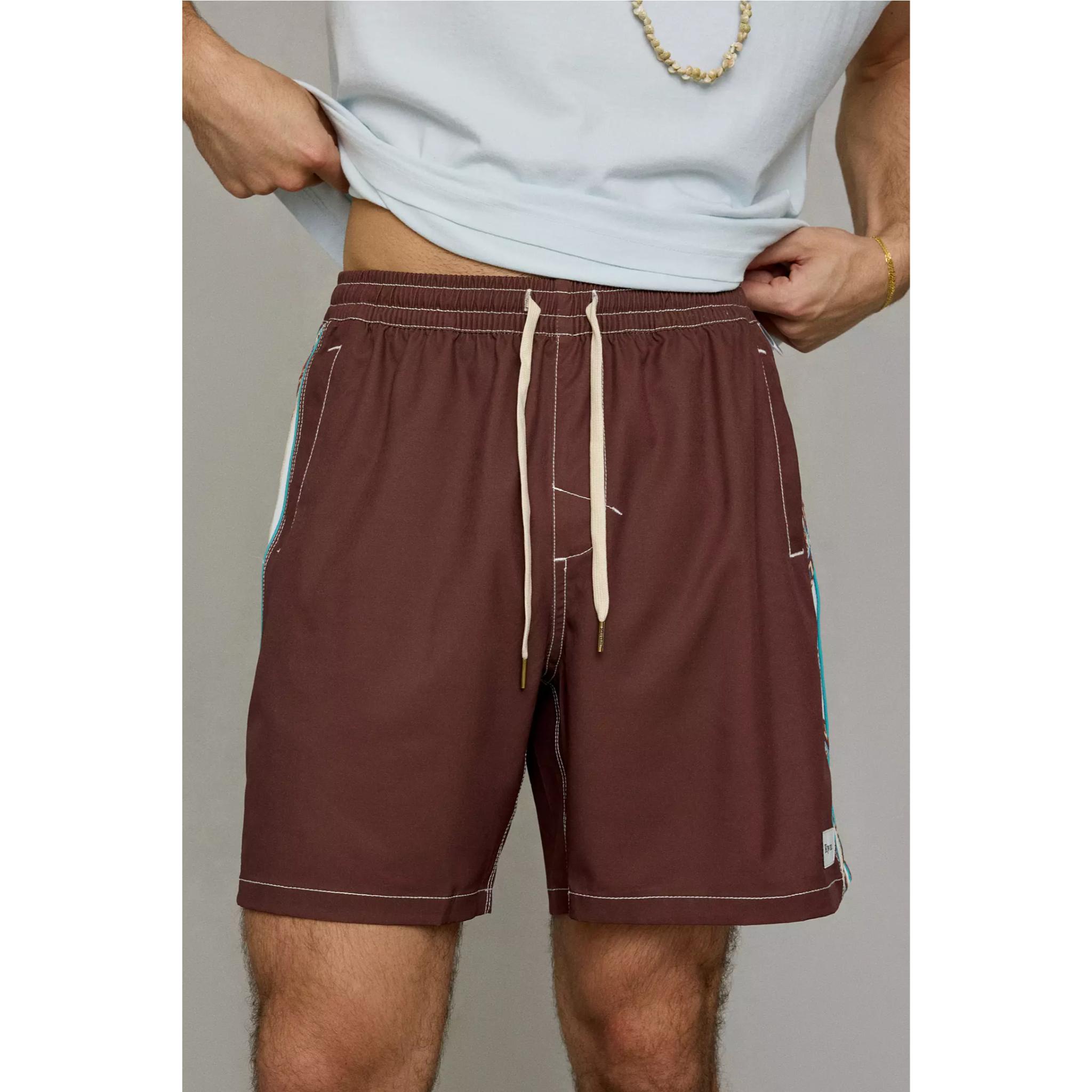 Rhythm Panel Stripe Beach Short