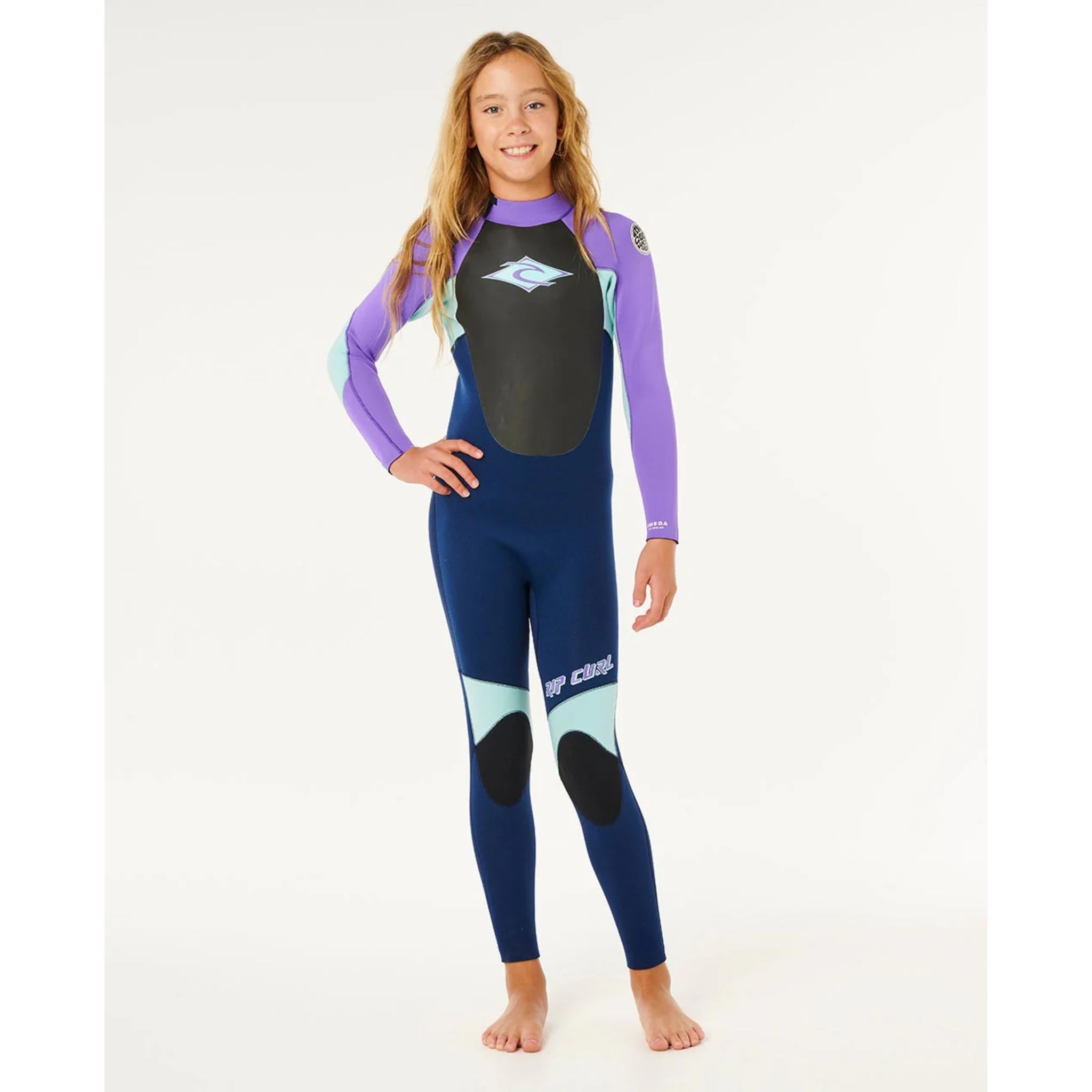 Rip Curl Kids Omega 3/2mm GB BZ Steamer Wetsuit