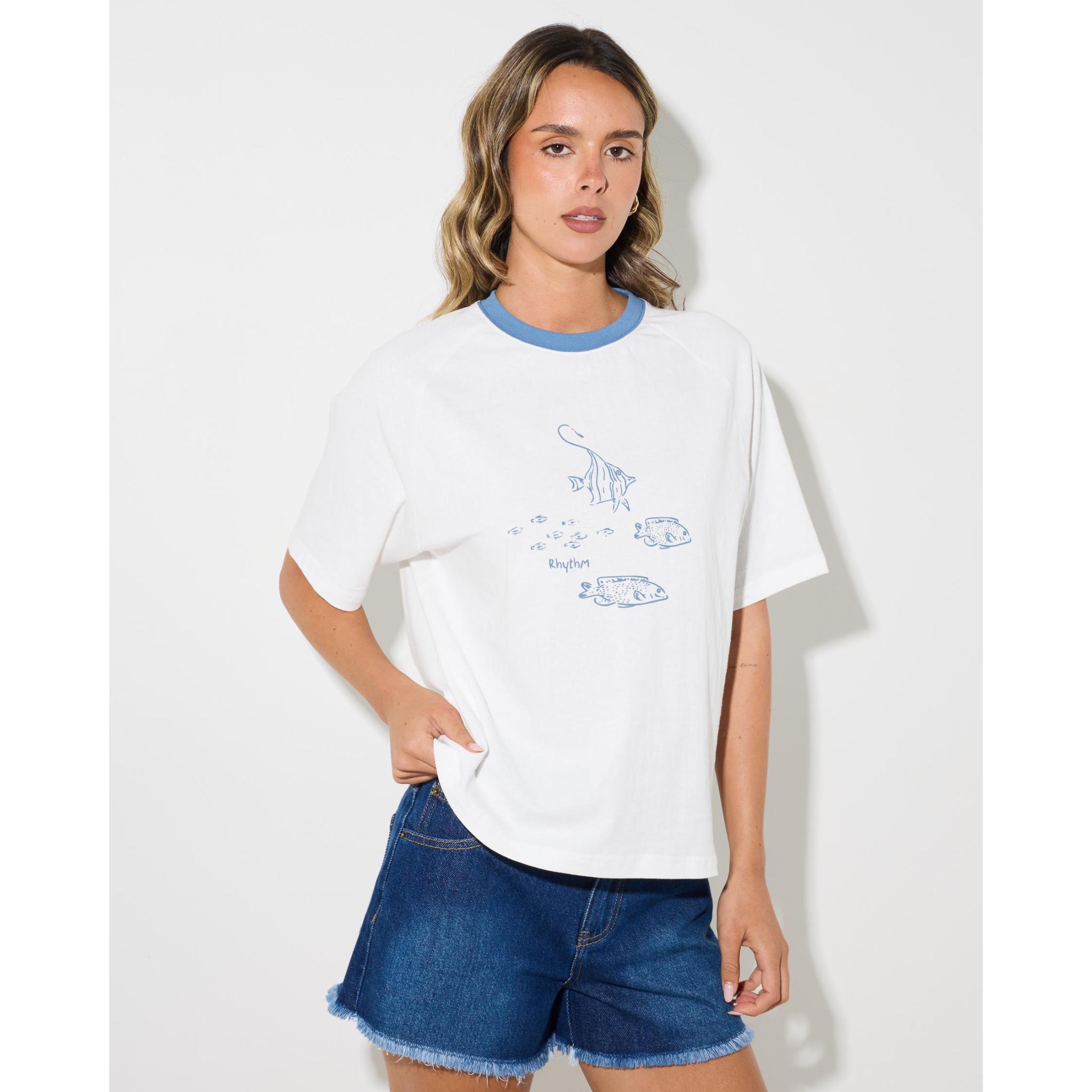 Rhythm Fish Raglan T-shirt
