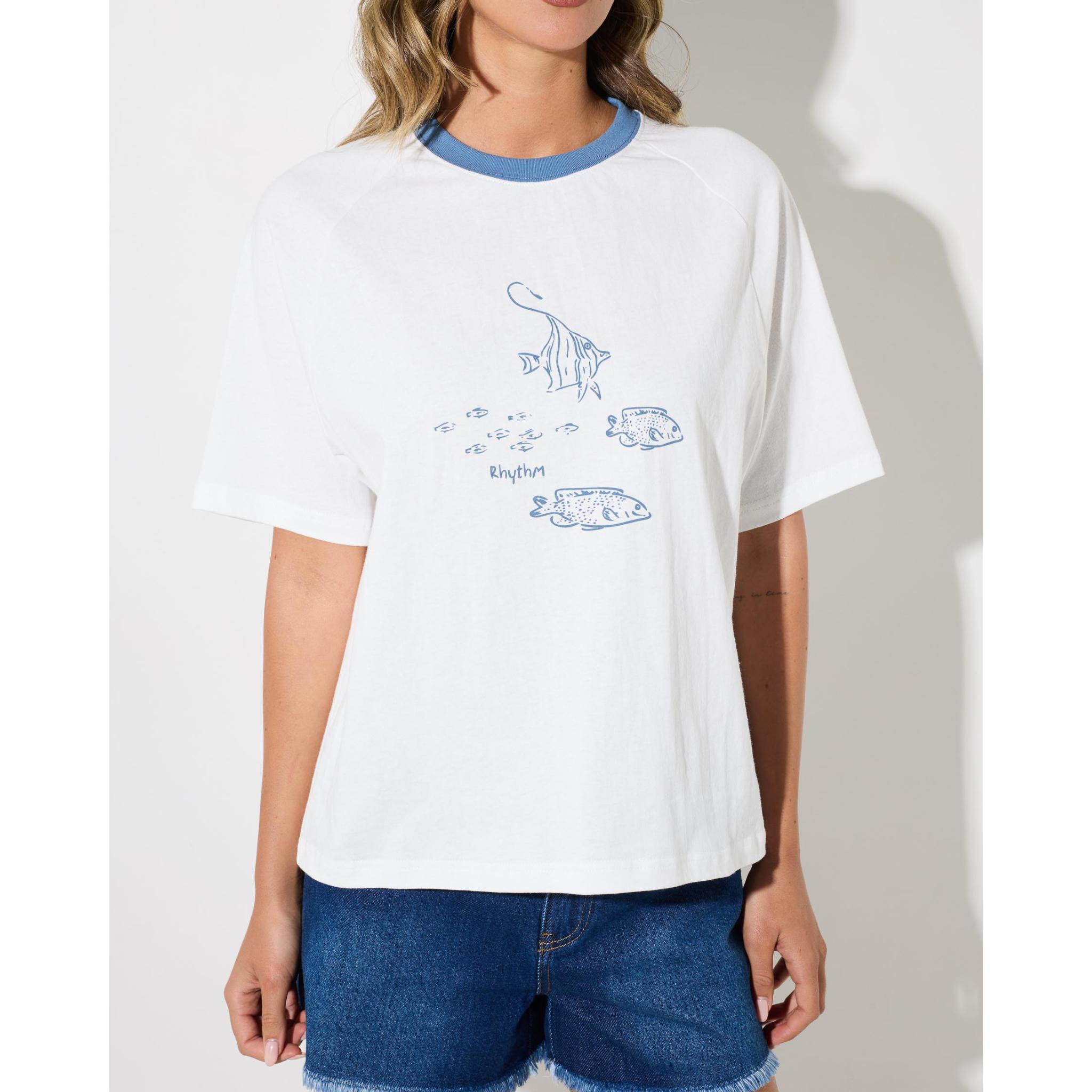 Rhythm Fish Raglan T-shirt