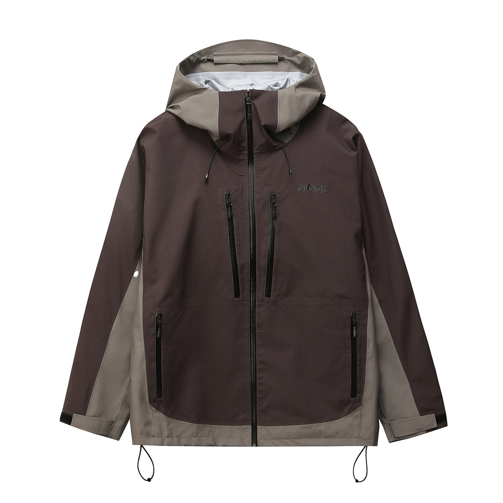 Dialrange 3L Roland Shell Jacket - Moss Brown/Umber Brown