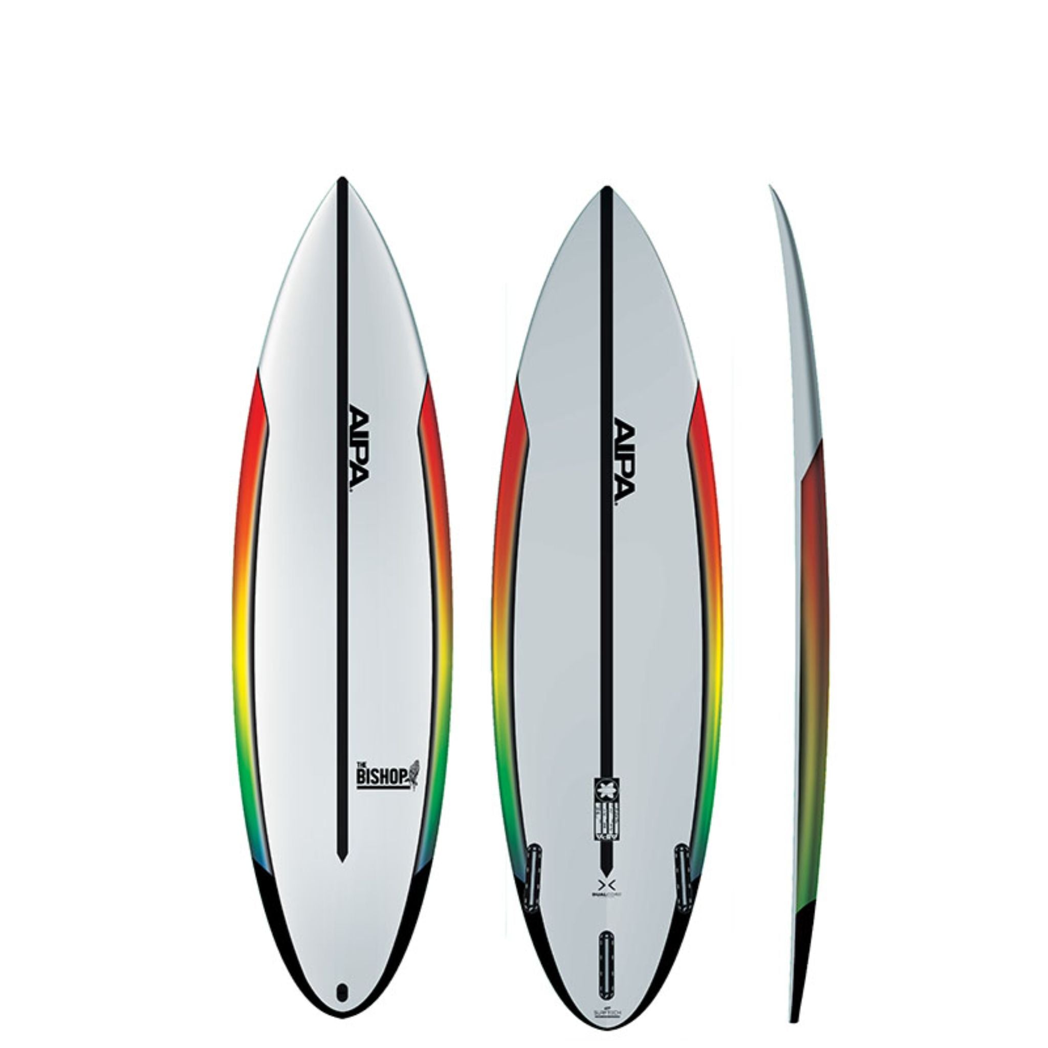 AIPA The Bishop Surfboard - Dual-core - Futures MULTI 5-10