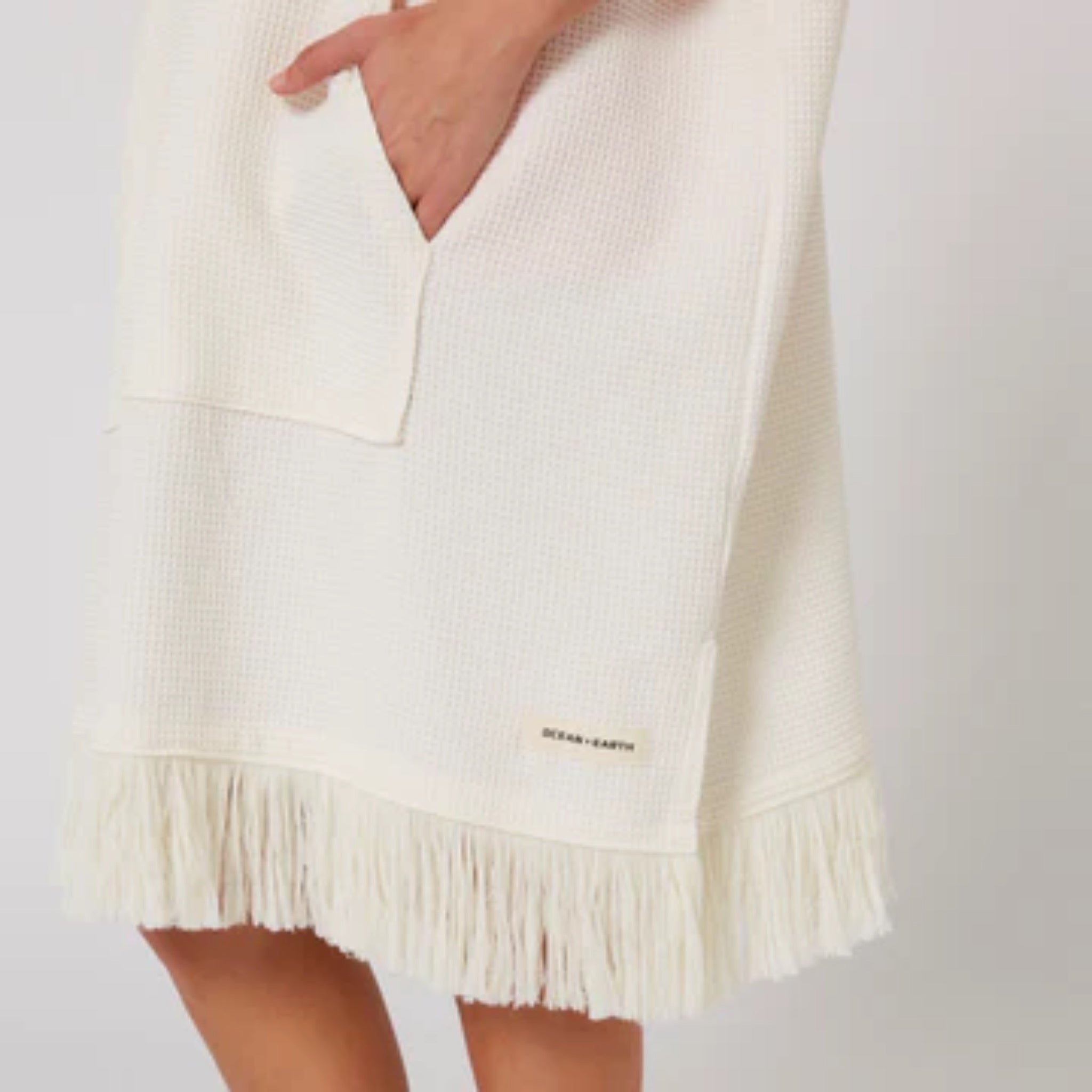 Ocean And Earth Womens Waffle Hooded Poncho Towel