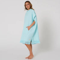 Ocean And Earth Womens Waffle Hooded Poncho Towel