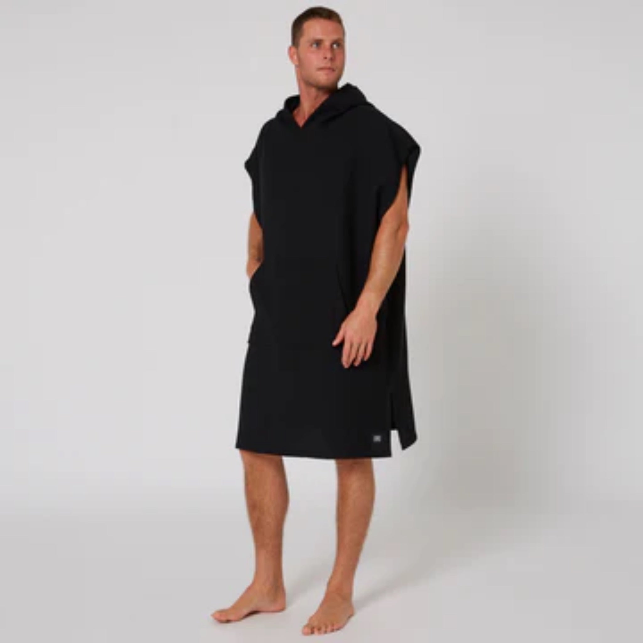 Ocean And Earth Mens Waffle Hooded Poncho Towel
