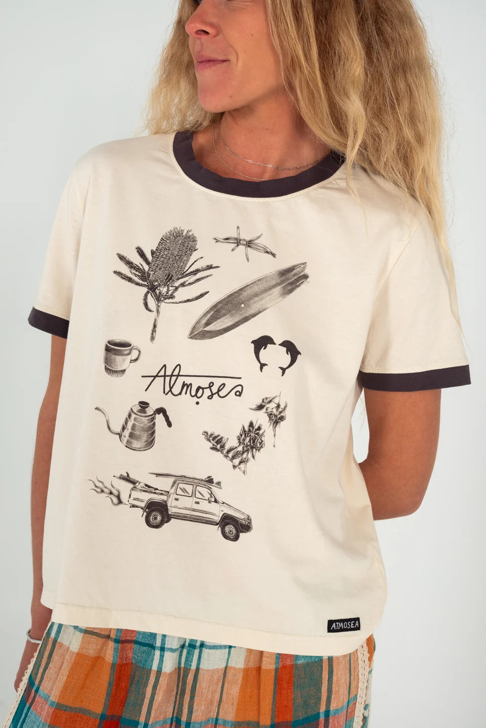 Atmosea Yaz Artifacts Ringer Tee