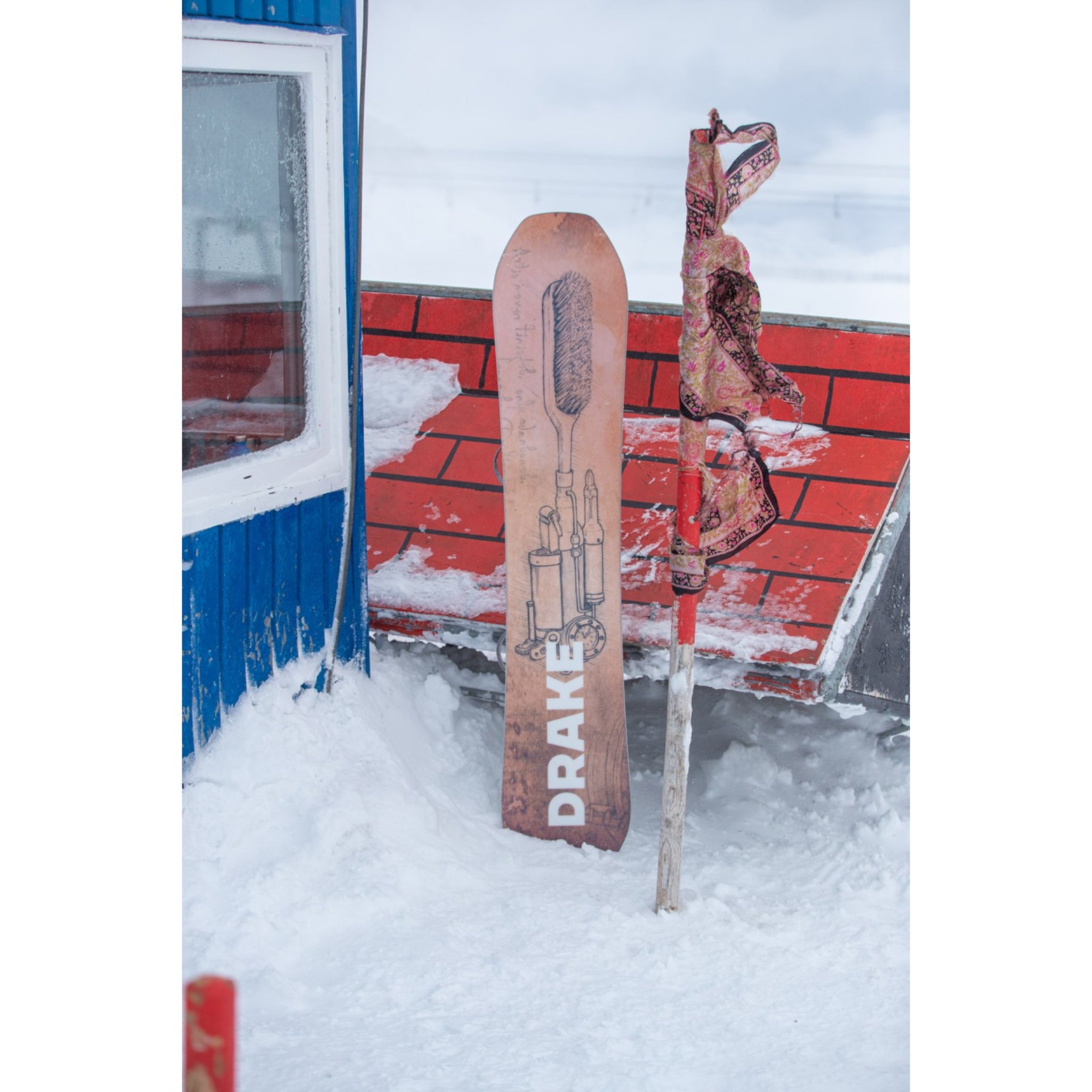 Drake Battle Rusty Snowboard Wide