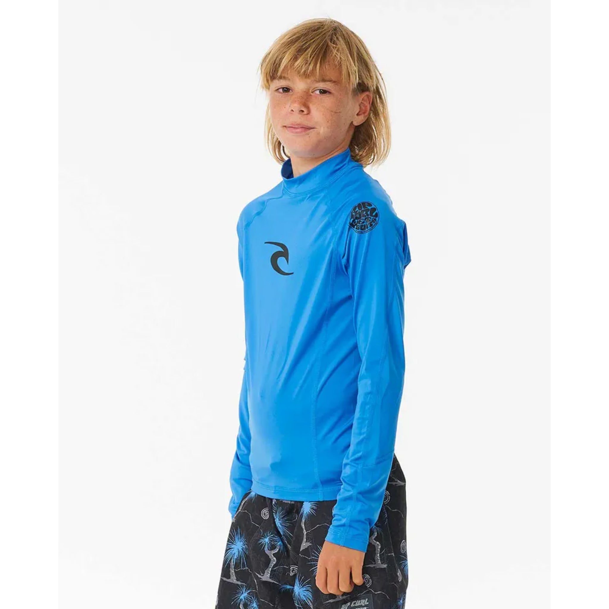 Rip Curl Boys Brand Wave UPF LS Rashie