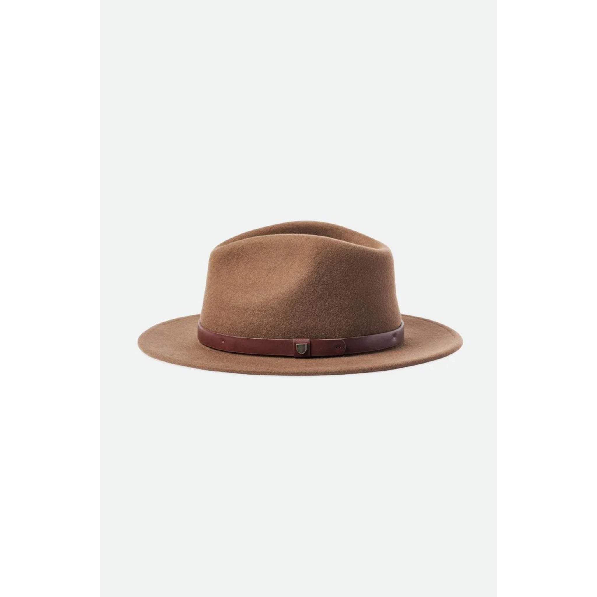 Brixton Messer Fedora Hat - Dark Earth