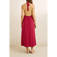Rhythm Sunny Days Linen Halter Neck Maxi Dress