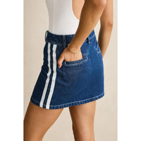Rhythm Contrast Denim Skirt