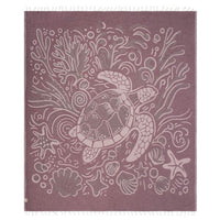 Sand Cloud Coral Turtle - X-Large Beach Towel