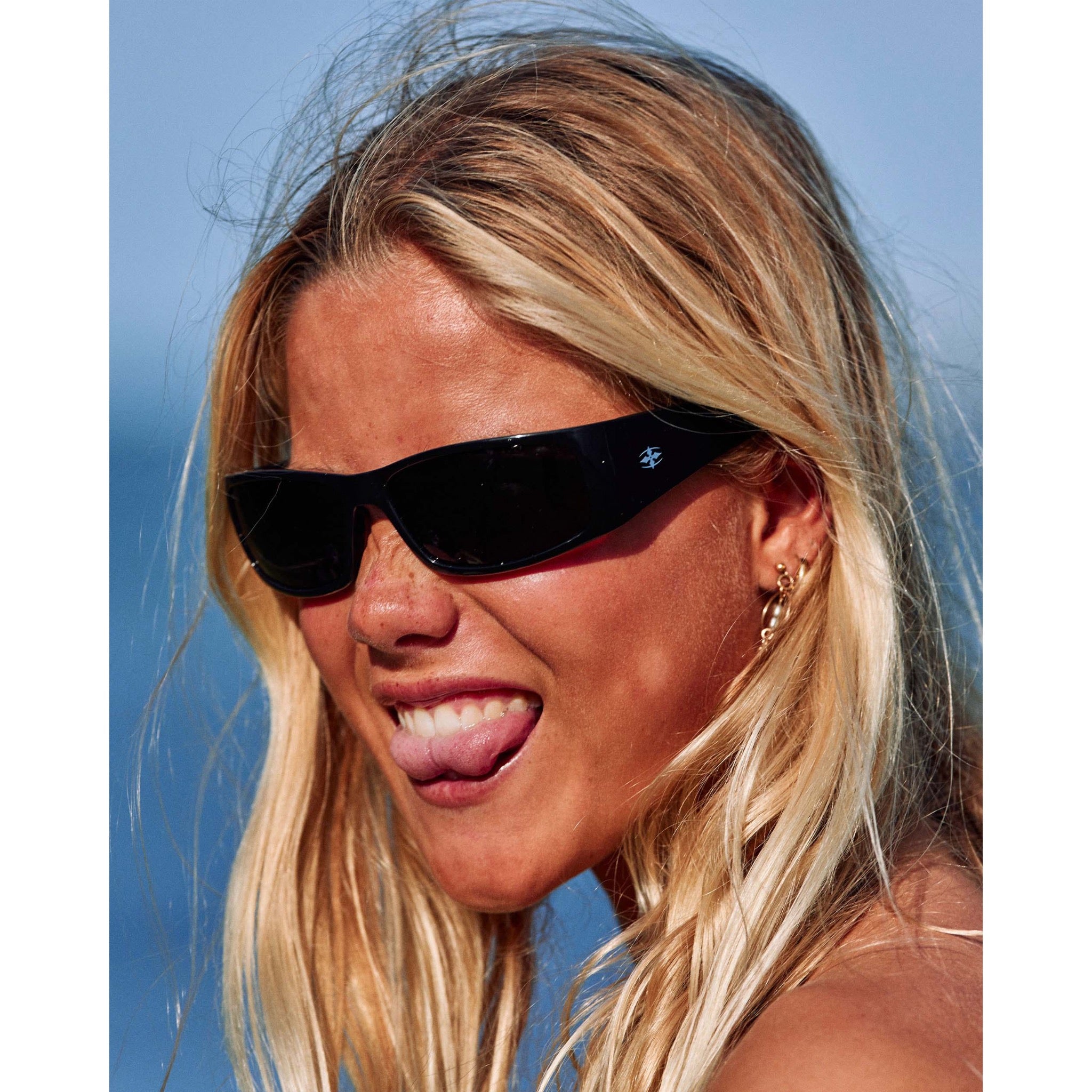 Ritual Doomsday Machine Sunglasses - Polished Black/Bronze Polar