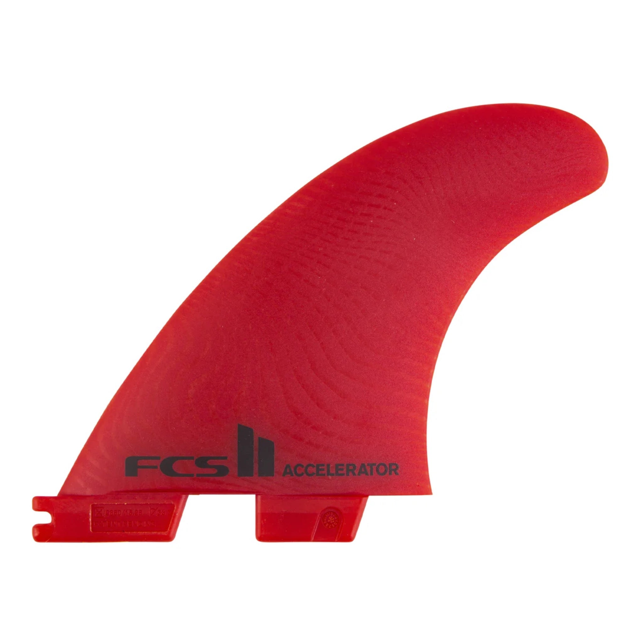 FCS 2 Accelerator Neo Glass Tri Fin Set - Red