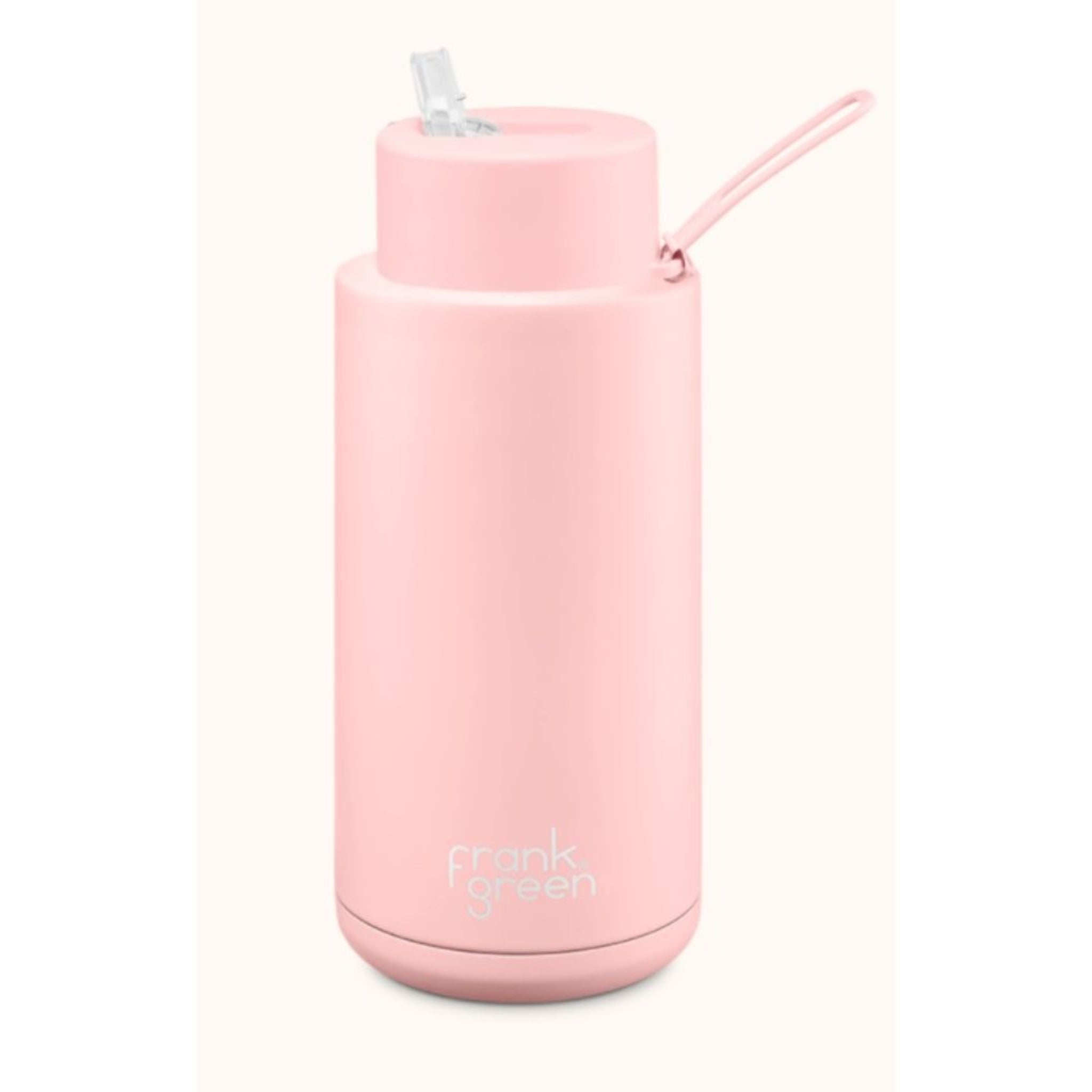 Frank Green 34oz Reusable Bottle Straw Lid Blushed