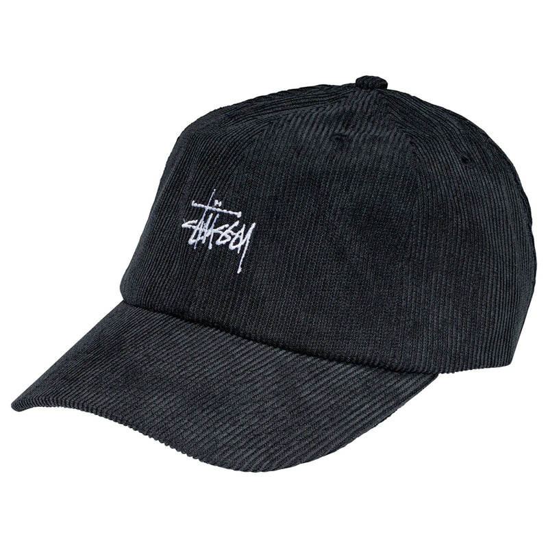 Stussy Graffiti Cord Low Pro Cap - Black