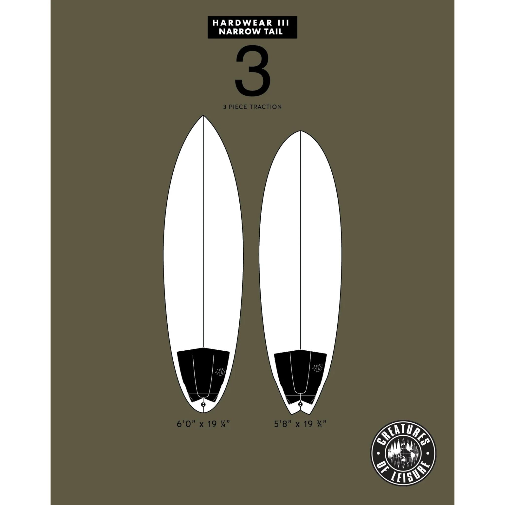 Creatures of Leisure Hardwear III Narrow Tail Traction Pad