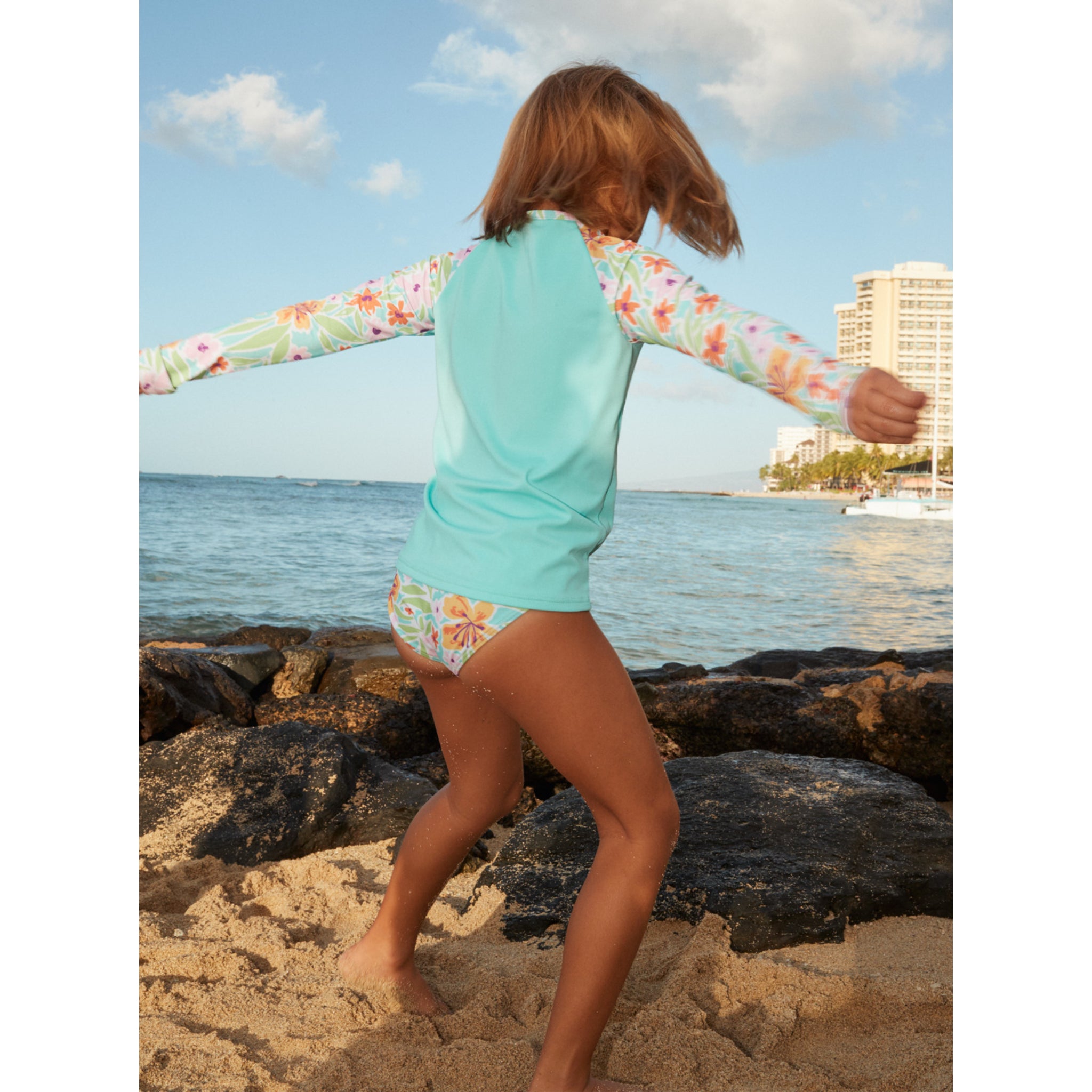 Roxy Girls Hawaiian Spirit LS Lycra Set