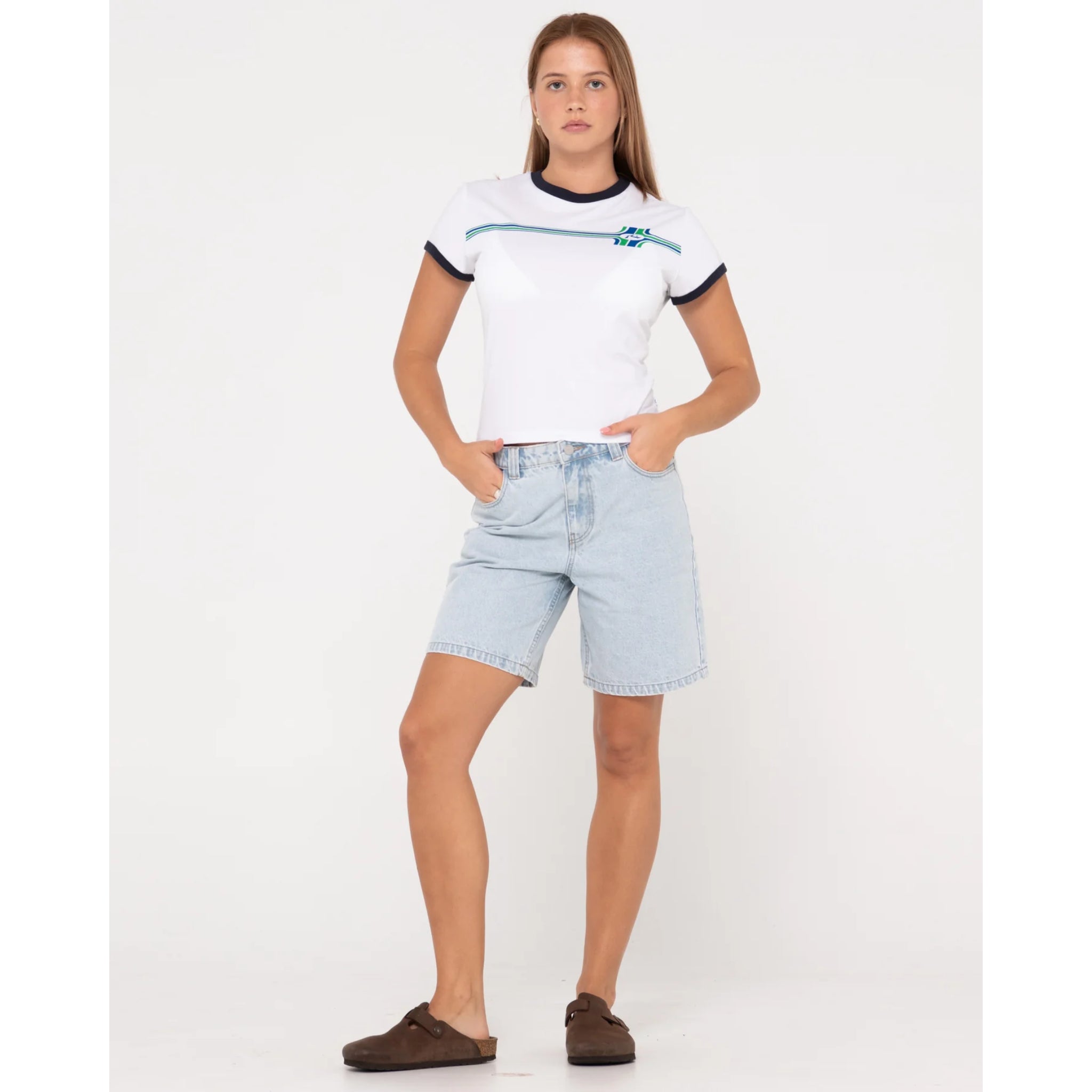 Rusty High Volume 19 Inch Denim Short