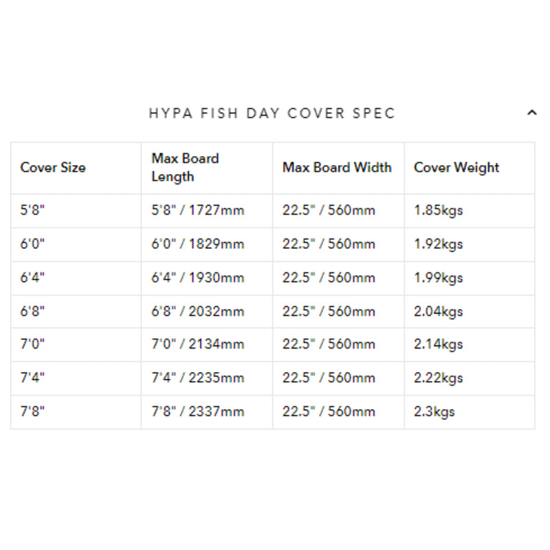 Ocean And Earth Hypa 1 Board Fish Day Surfboard Cover