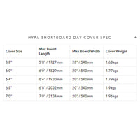Ocean And Earth Hypa 1 Board Shortboard Day Surfboard Cover