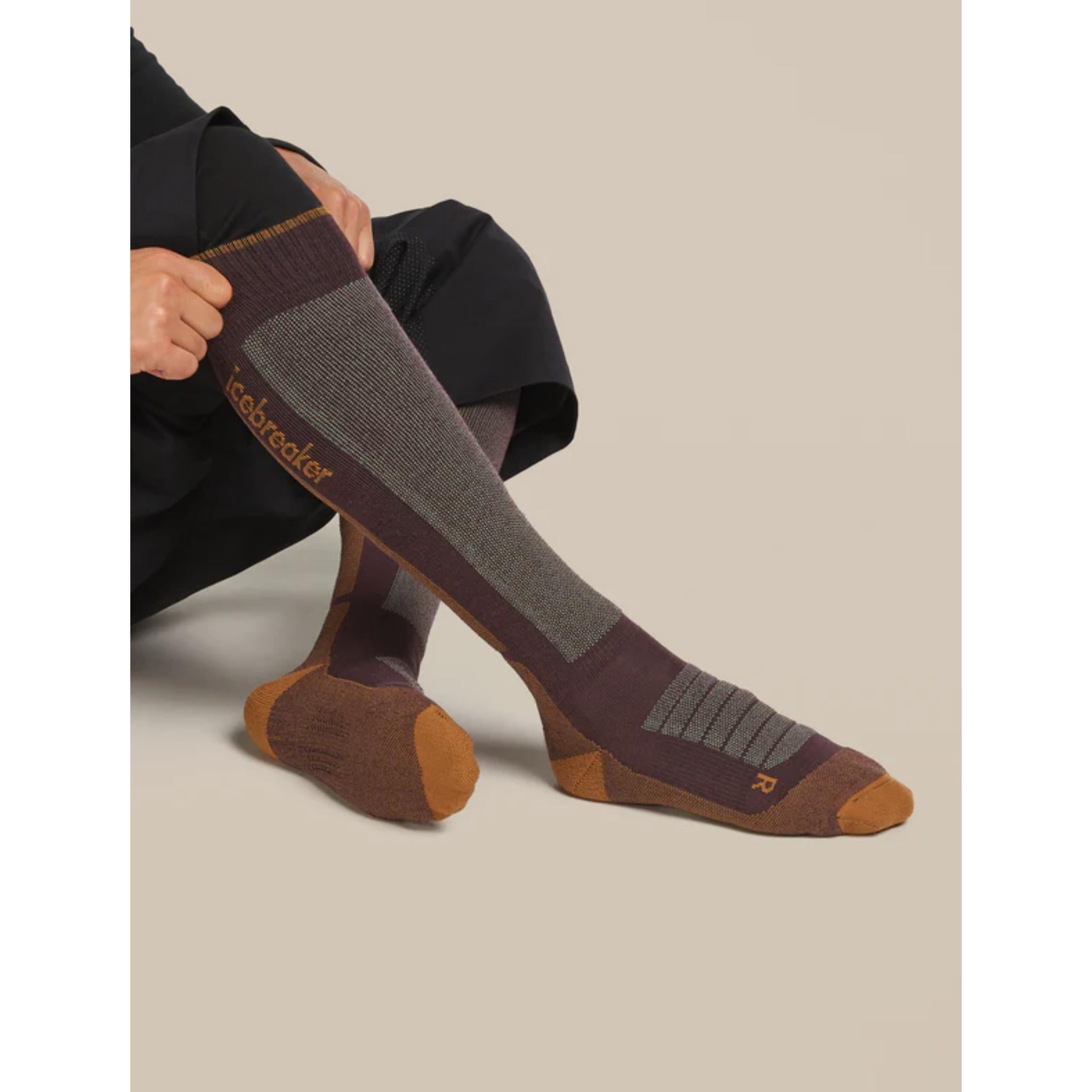 Icebreaker Mens Ski+ Medium Over The Calf Wool Socks