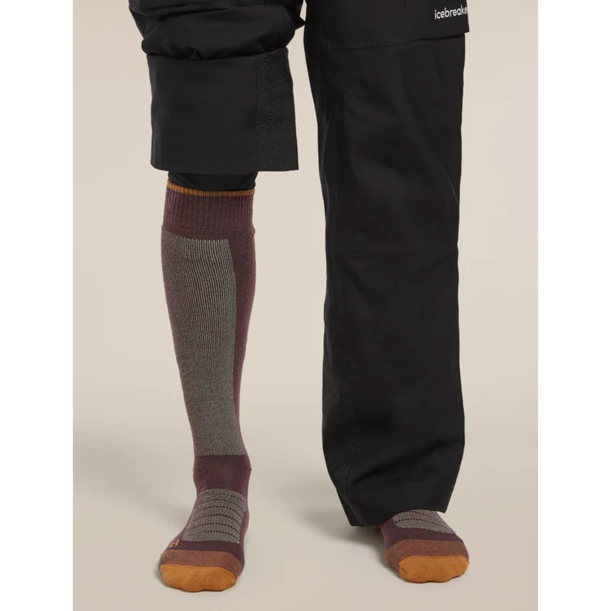 Icebreaker Mens Ski+ Medium Over The Calf Wool Socks