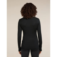 Icebreaker Womens Merino 260 Oasis Long Sleeve Half Zip Top Black