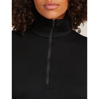 Icebreaker Womens Merino 260 Oasis Long Sleeve Half Zip Top Black