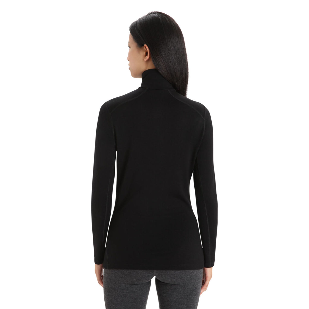 Icebreaker Womens 260 Tech Long Sleeve Half Zip Thermal Top - Black