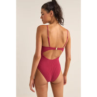 Rhythm Isla Rib Tie Front One Piece