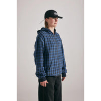 Blak Headwear Janitor Reversible Zip Up Hoodie WASHED NAVY / FLANNEL S