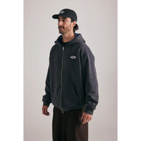 Blak Headwear Janitor Reversible Zip Up Hoodie WASHED NAVY / FLANNEL S