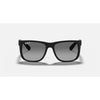 Ray-Ban Justin - Rubber Black w/Light Grey Gradient Grey Lens