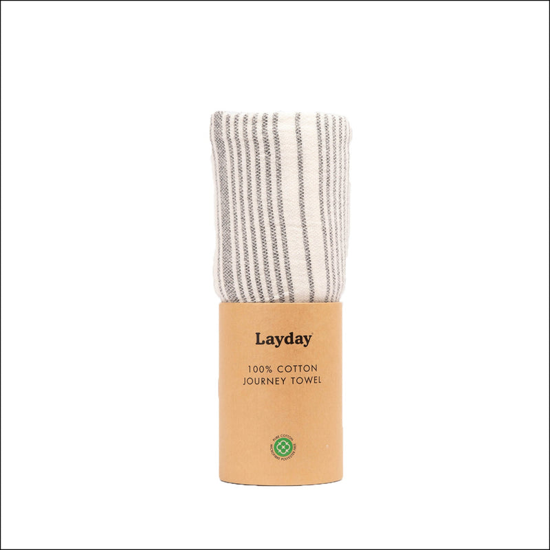 Layday Charter Queen Size Beach Towel - Ash
