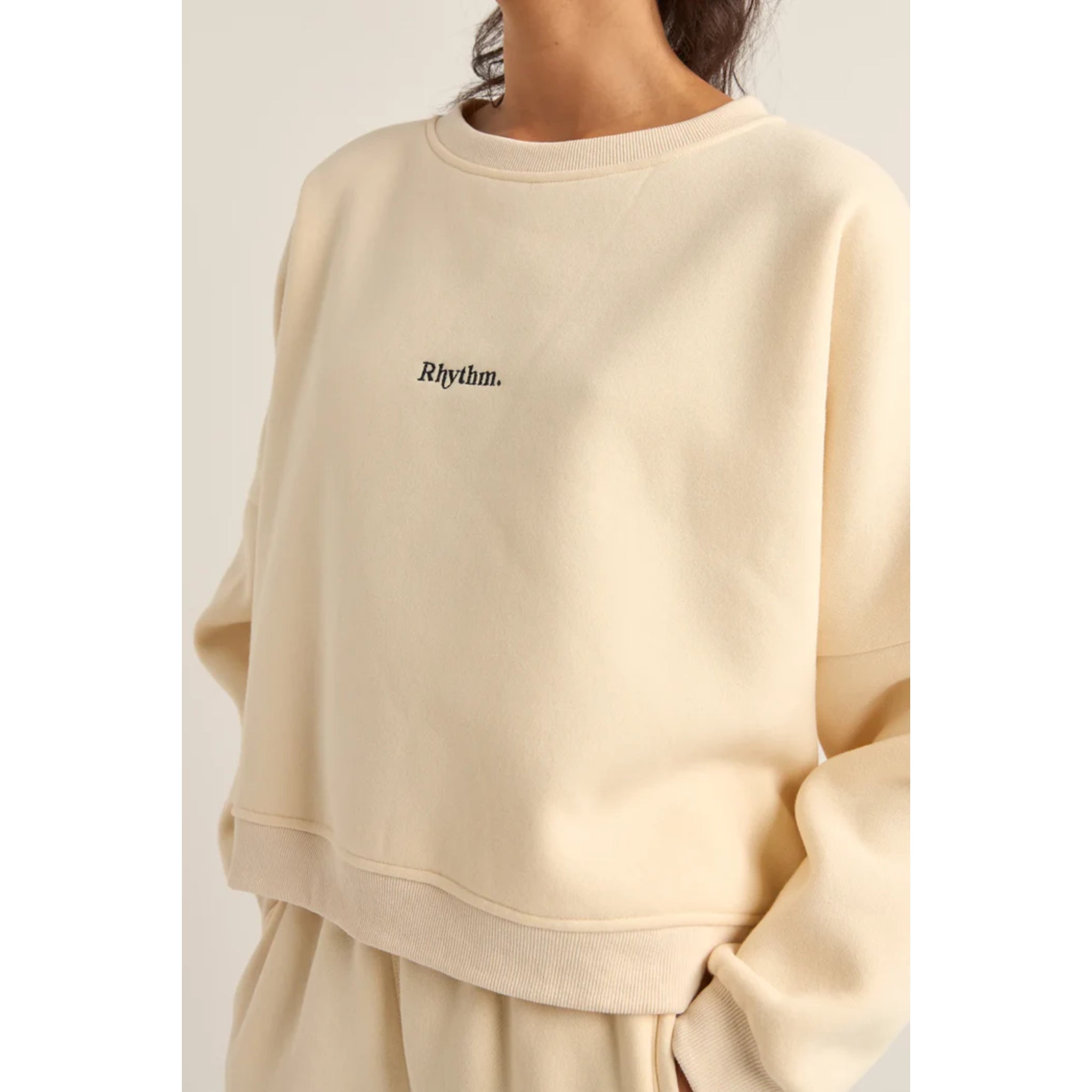 新品BRIEFING SIDE LOGO LINE CREW NECK