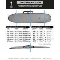 Creatures of Leisure Longboard Icon Surfboard Cover